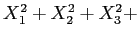 \(X_1^2 + X_2^2 + X_3^2 +\)