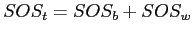 \(SOS_{t} = SOS_{b} + SOS_{w}\)